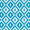 Blue Performance Pet Friendly Diamond Geometric Print Upholstery Fabric by The Yard - SKU: Belize Lagoon